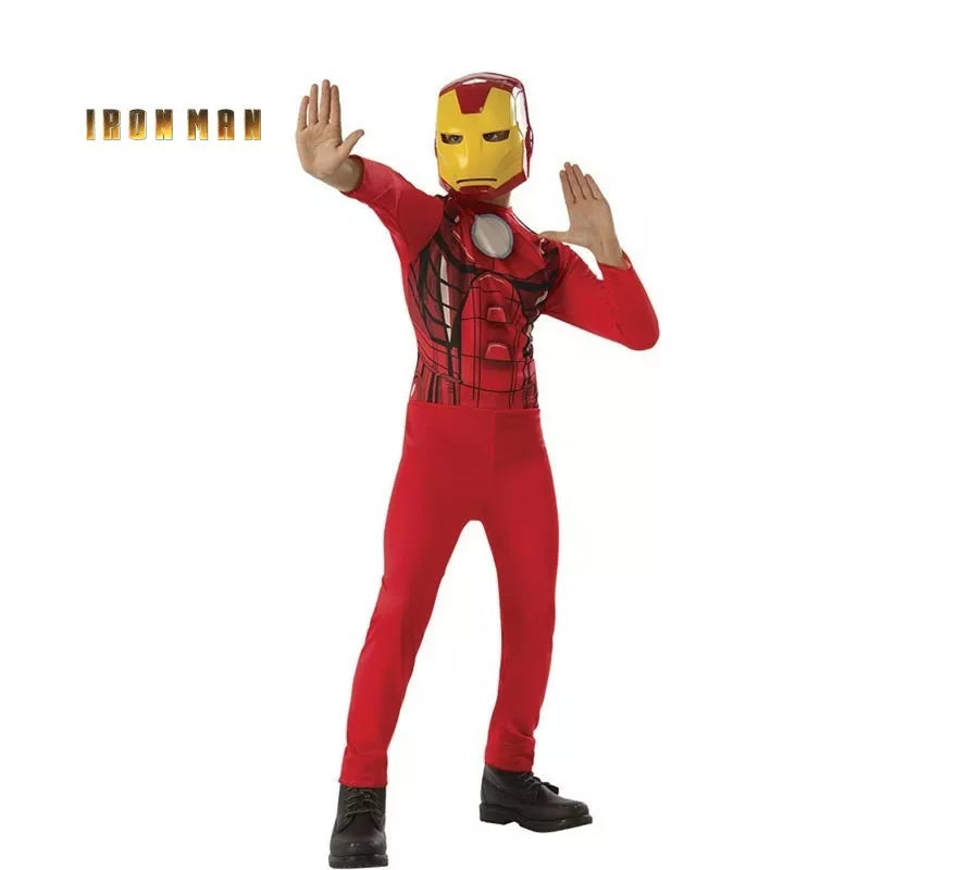 Translation missing: de.Disfraz de Iron Man Opp con máscara en caja para niño