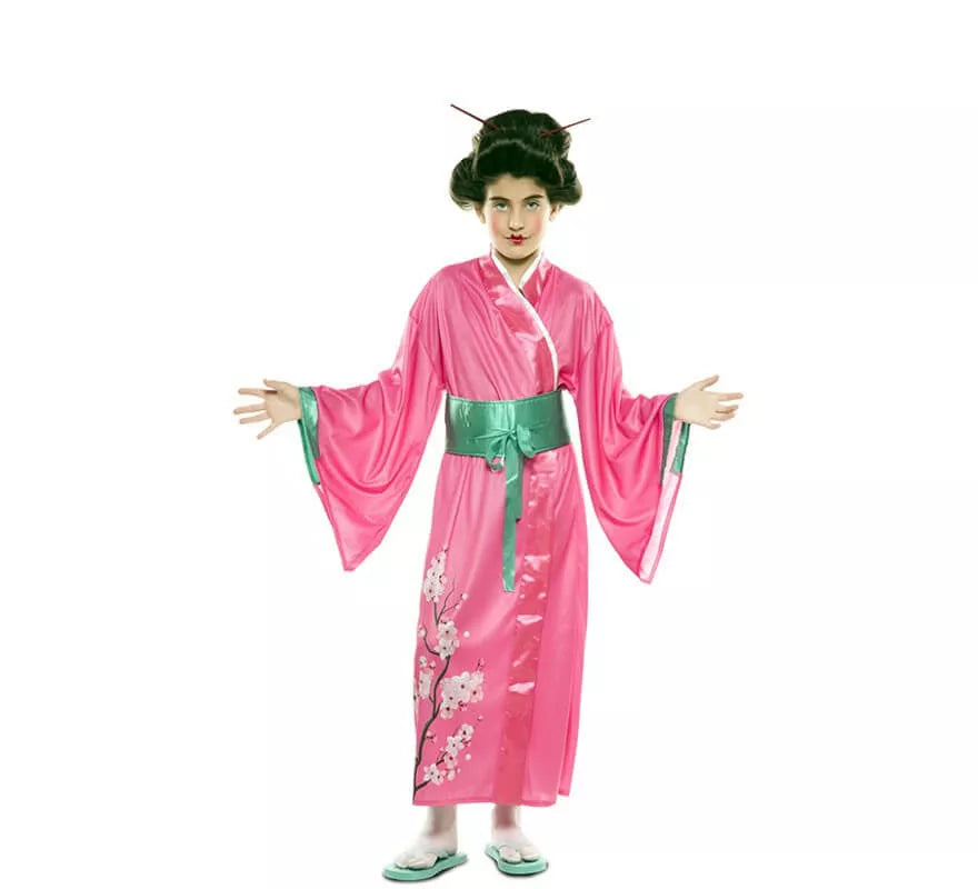 Translation missing: es.Disfraz de Japonesa Rosa para niña