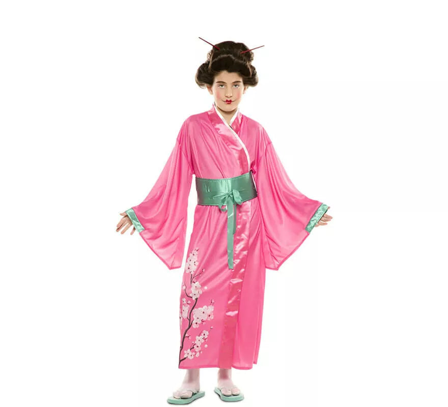 Translation missing: es.Disfraz de Japonesa Rosa para niña