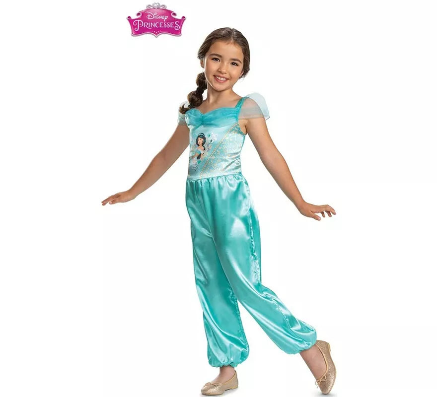 Translation missing: de.Disfraz de Jasmin traje azul clásico para niña