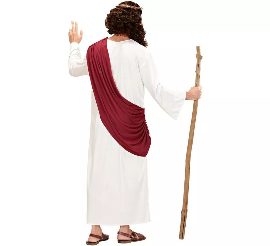 Translation missing: de.Disfraz de Jesús El Mesías o Profeta con bastón para hombre