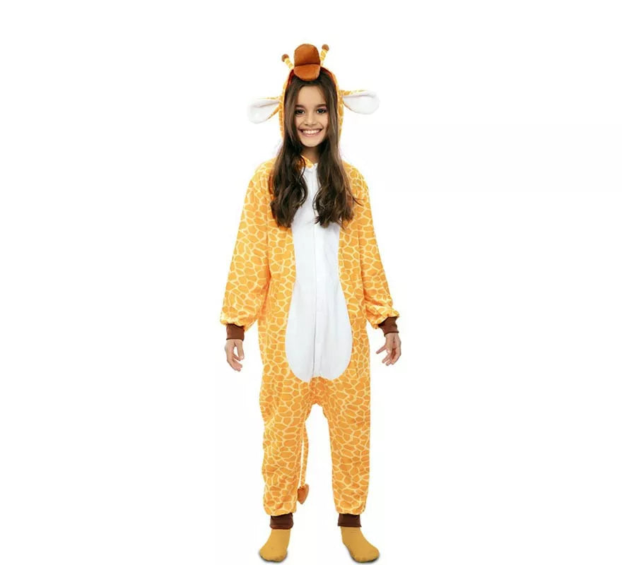 Translation missing: de.Disfraz de Jirafa Kugurumi con capucha y orejas para niños