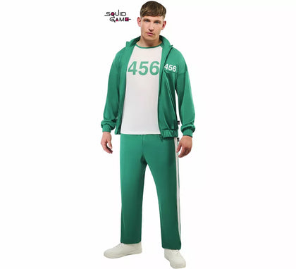 Disfraz de Jugador 456 del Juego del Calamar para hombre