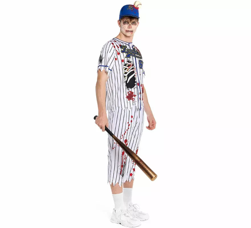 Translation missing: de.Disfraz de Jugador de Béisbol Zombie para hombre