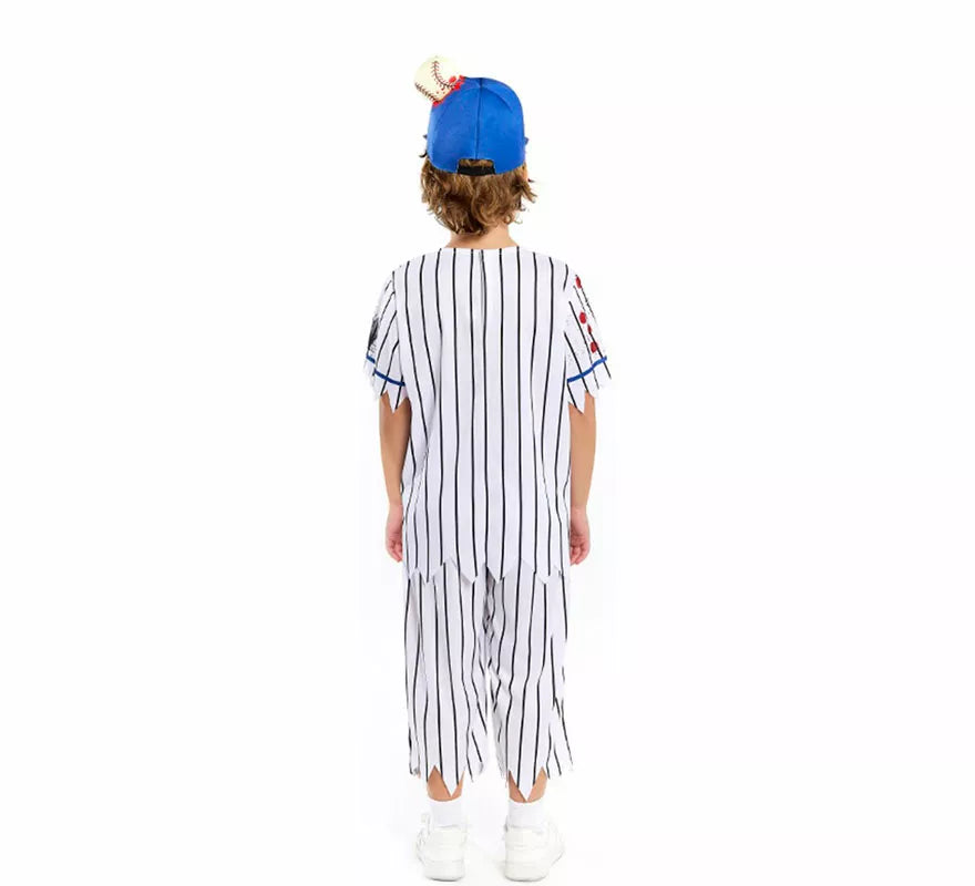 Translation missing: de.Disfraz de Jugador de Béisbol Zombie para niño