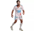 Disfraz de Jugador de Fútbol Zombie blanco para hombre