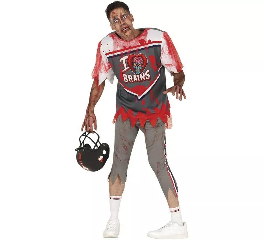 Translation missing: de.Disfraz de Jugador de Rugby Zombie para hombre