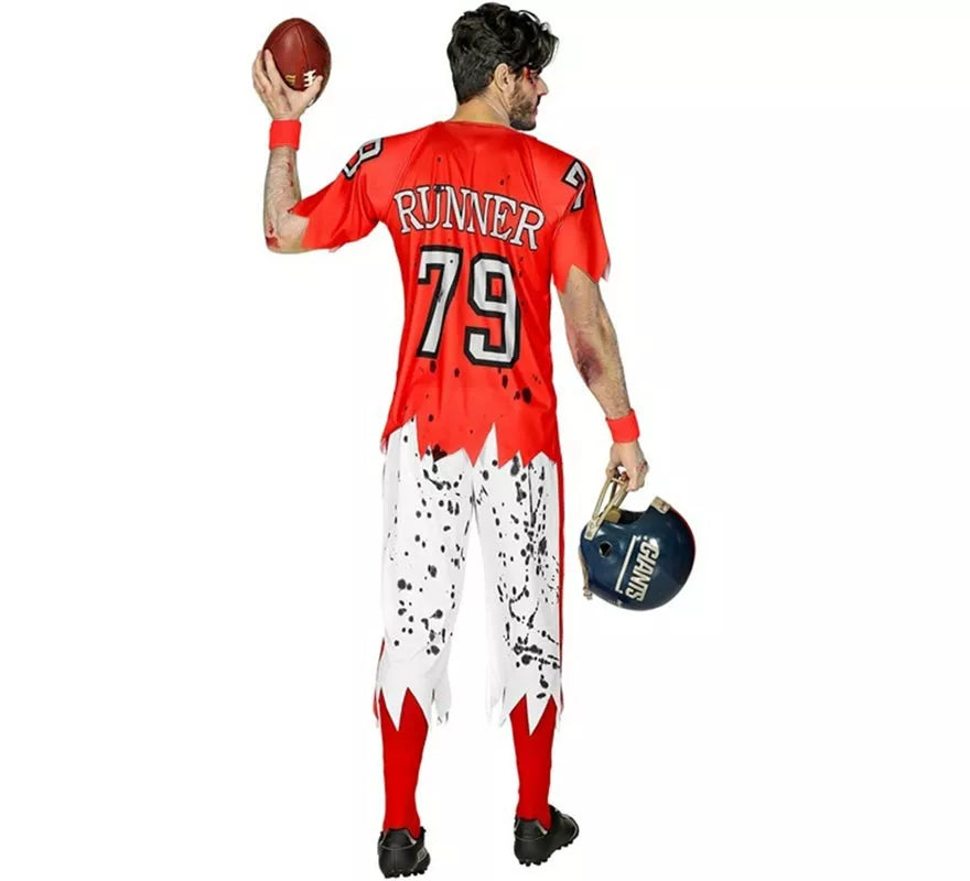 Translation missing: de.Disfraz de Jugador de Rugby Zombie para hombre