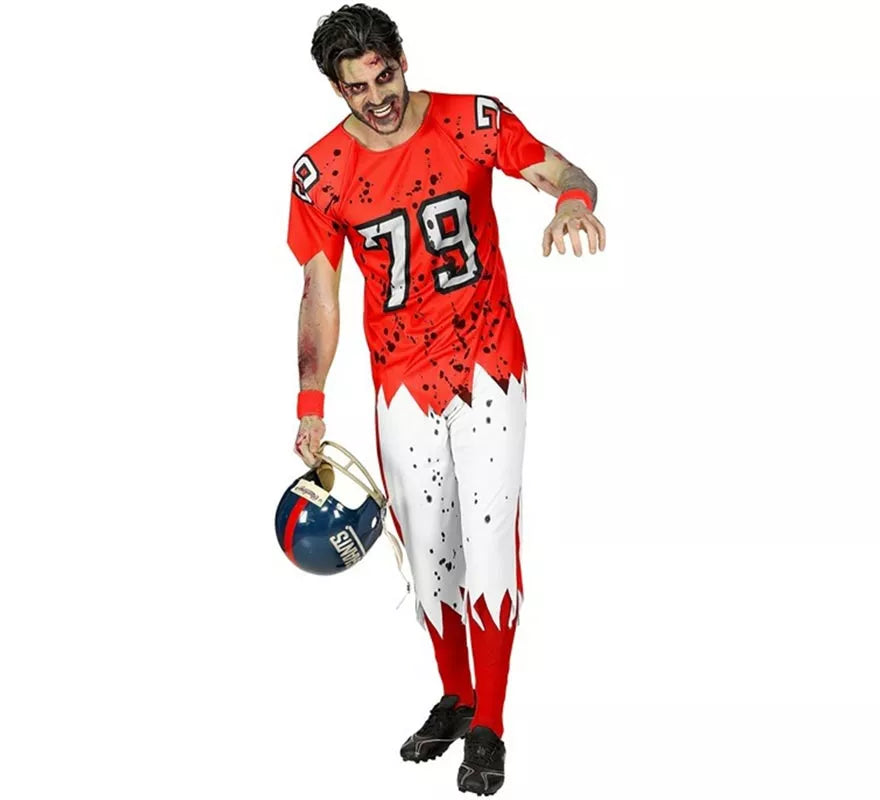 Translation missing: de.Disfraz de Jugador de Rugby Zombie para hombre