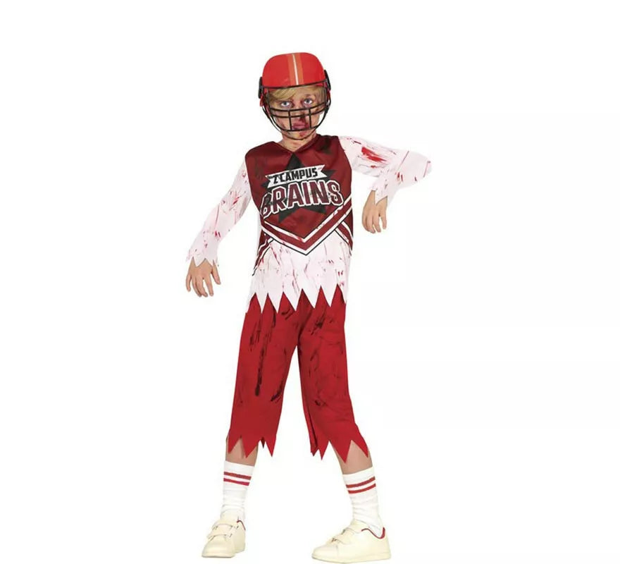 Translation missing: de.Disfraz de Jugador de Rugby Zombie para niño