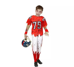 Zombie Rugbyspieler Kostüm für Jungen