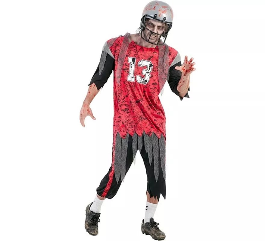 Translation missing: de.Disfraz de Jugador Fútbol Americano Zombie para hombre
