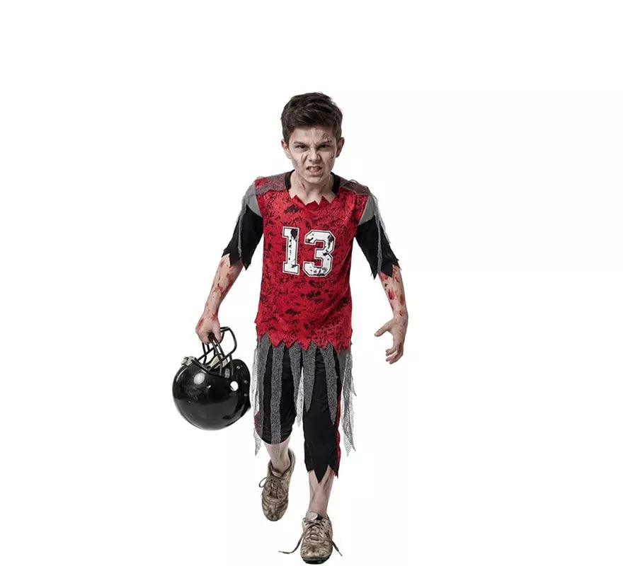 Translation missing: es.Disfraz de Jugador Fútbol Americano Zombie para niño