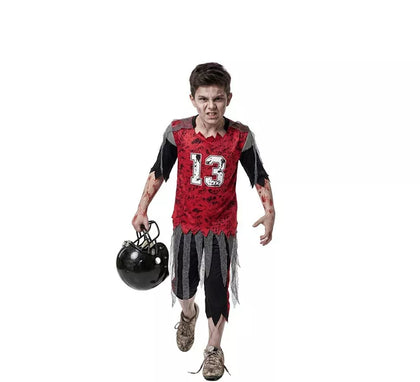 Disfraz de Jugador Fútbol Americano Zombie para niño