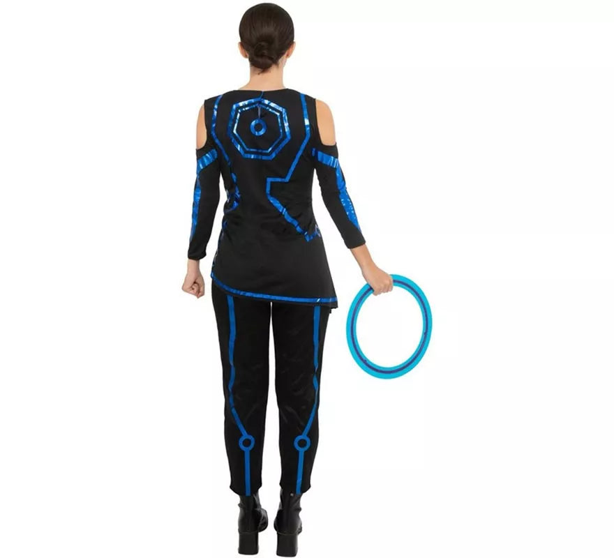 Translation missing: de.Disfraz de Jugador videojuegos negro y azul para mujer