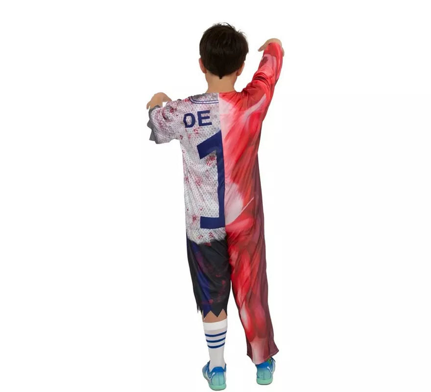 Translation missing: de.Disfraz de Jugador Zombie número uno para niño