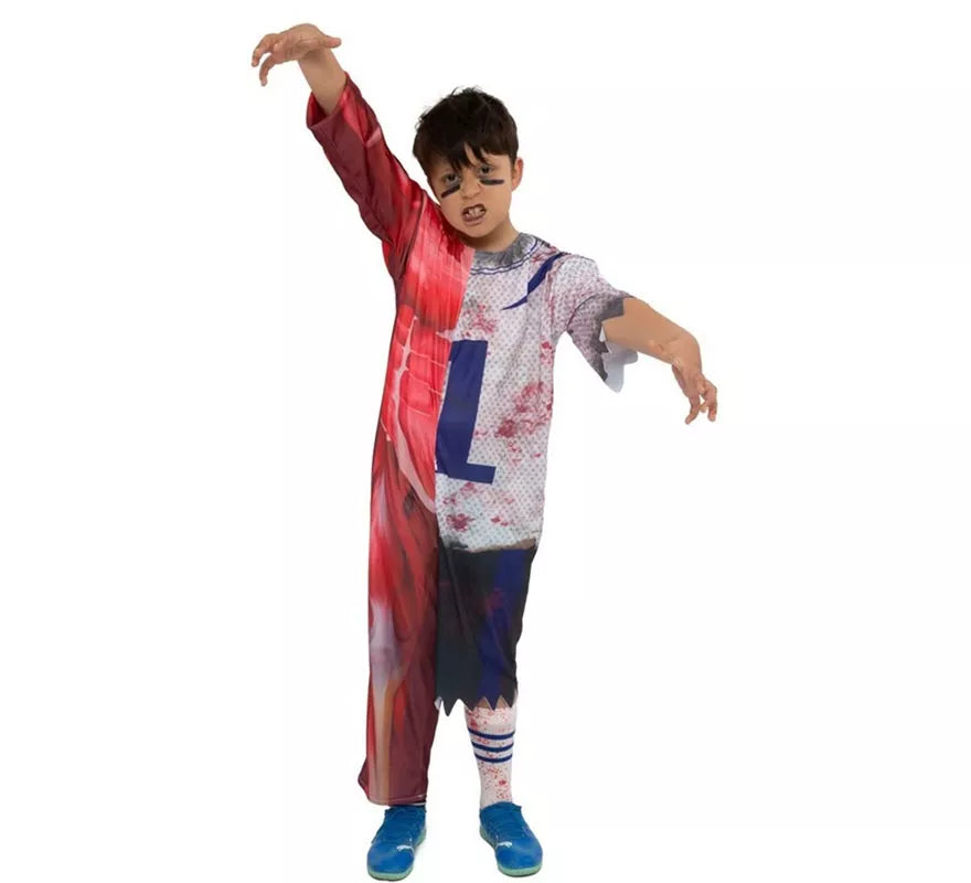 Translation missing: de.Disfraz de Jugador Zombie número uno para niño
