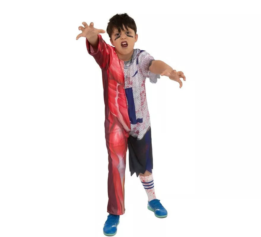 Translation missing: de.Disfraz de Jugador Zombie número uno para niño