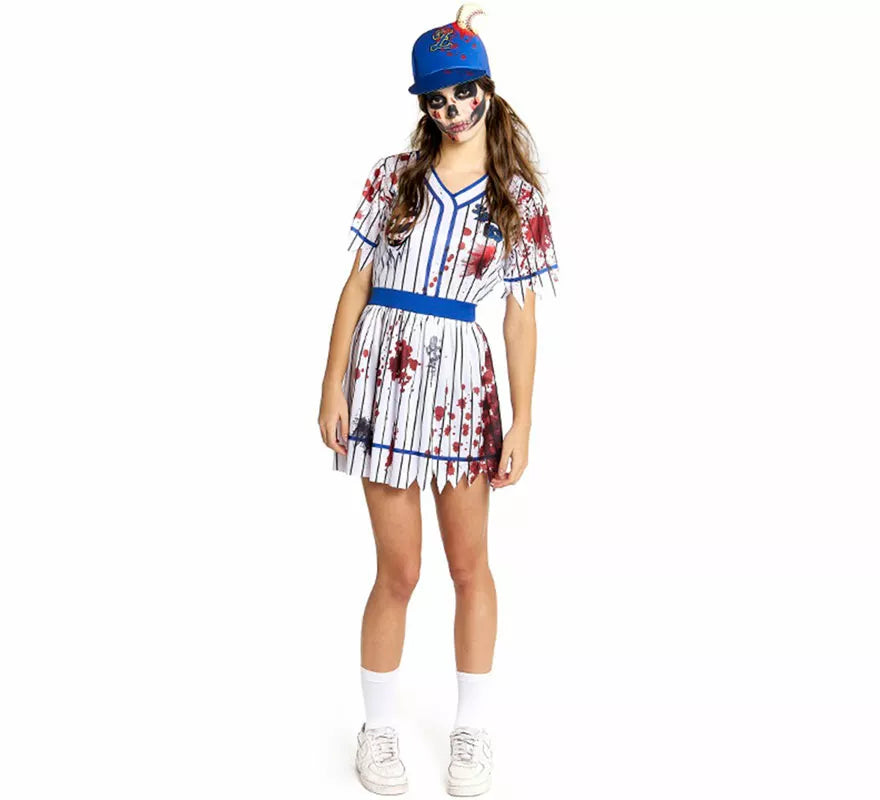 Translation missing: de.Disfraz de Jugadora de Béisbol Zombie para mujer