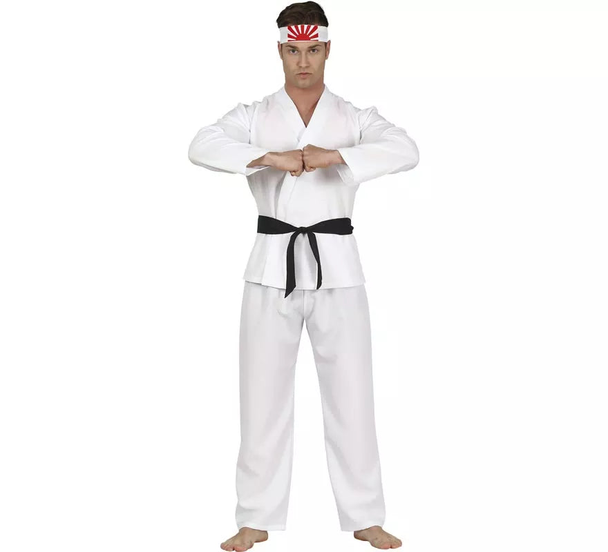 Translation missing: de.Disfraz de Karateca Blanco para Hombre