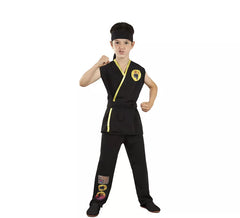 Schwarzes Karateka-Kostüm für Kinder