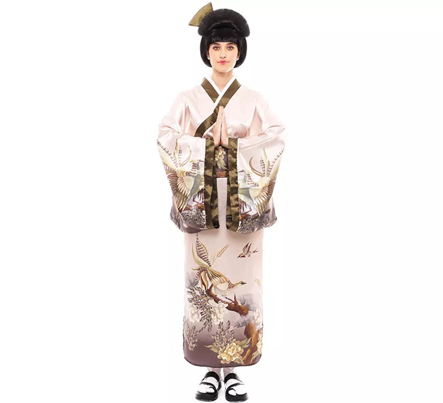 Translation missing: de.Disfraz de Kimono Japonés Tradicional color pastel para mujer