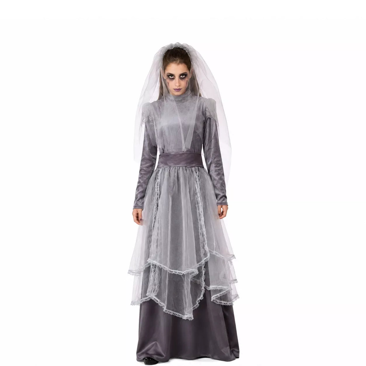 Translation missing: de.Disfraz de La Llorona gris para mujer