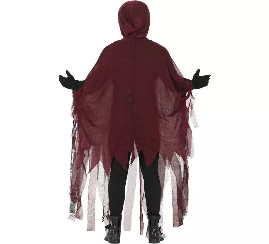 Translation missing: de.Disfraz de La Muerte Mística rojo para adulto