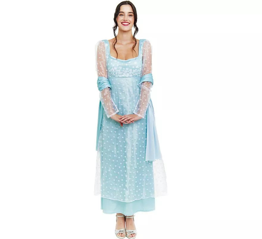 Translation missing: de.Disfraz de Lady Inglesa azul celeste para mujer
