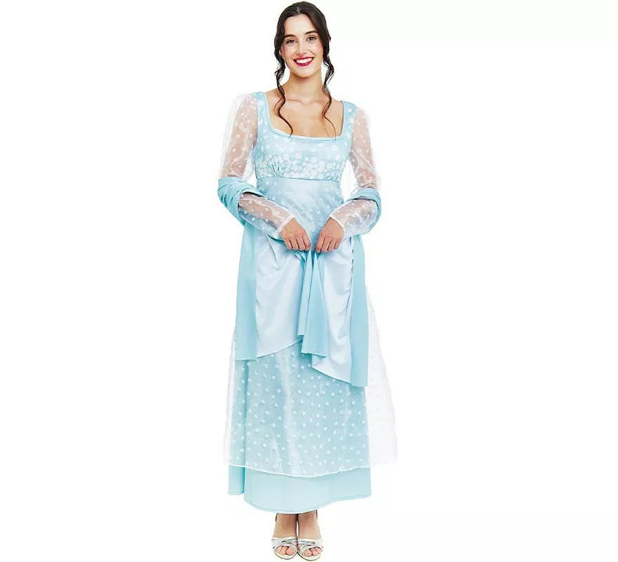 Translation missing: de.Disfraz de Lady Inglesa azul celeste para mujer