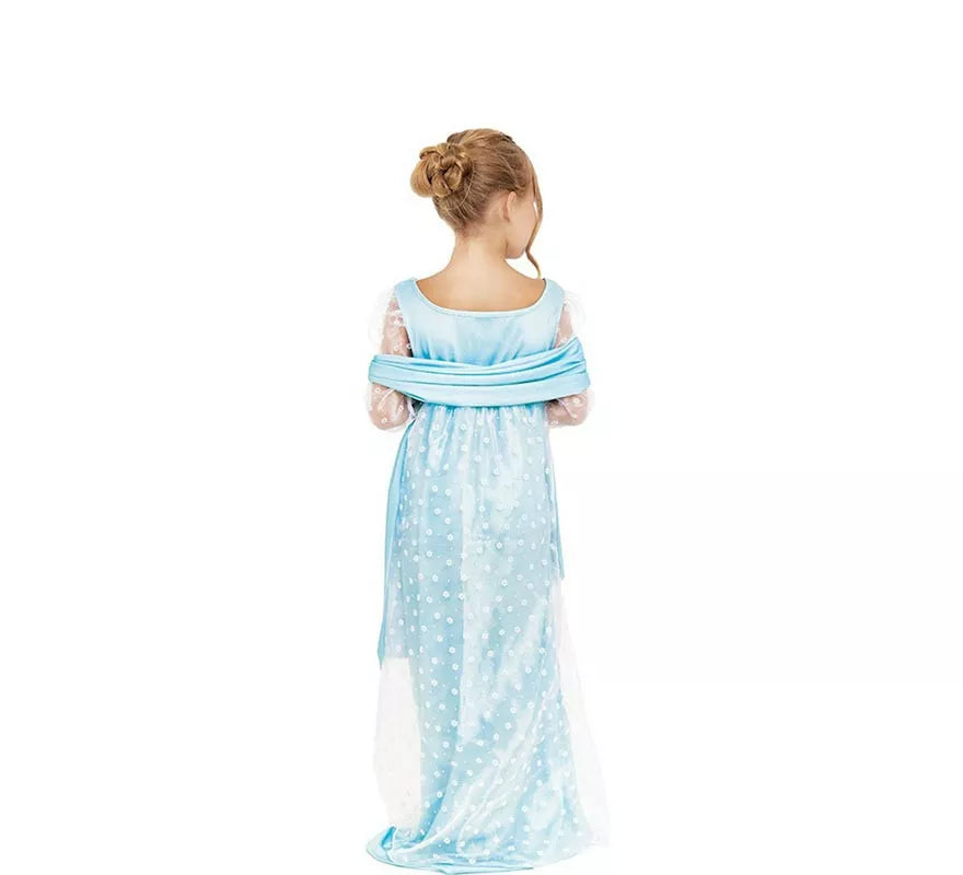 Translation missing: de.Disfraz de Lady Inglesa azul celeste para niña