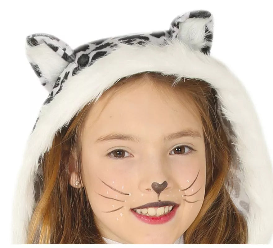 Translation missing: de.Disfraz de Leopardo Blanco para niña
