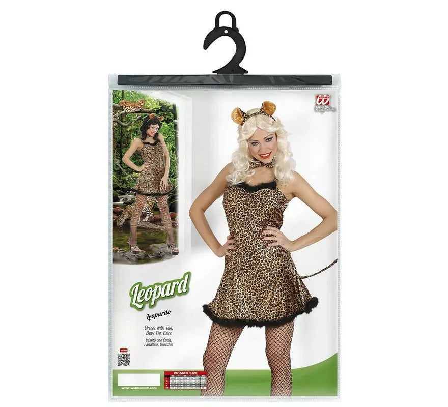 Translation missing: de.Disfraz de Leopardo en vestido amarillo para mujer