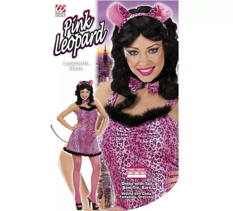 Translation missing: de.Disfraz de Leopardo en vestido rosa para mujer