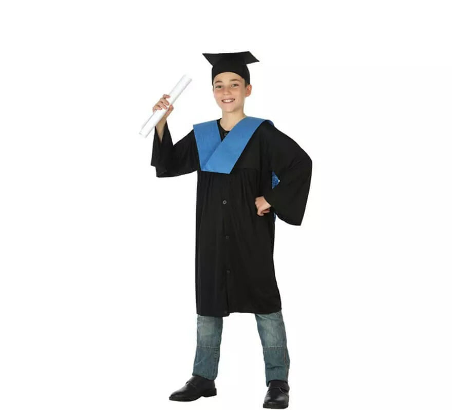 Translation missing: de.Disfraz de Licenciado Azul para niño