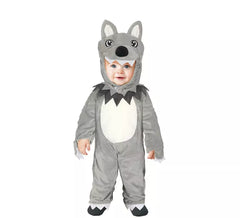 Grauer Wolf Kostüm für Baby