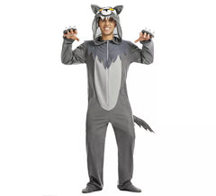 Grauer Wolf Kostüm für Herren