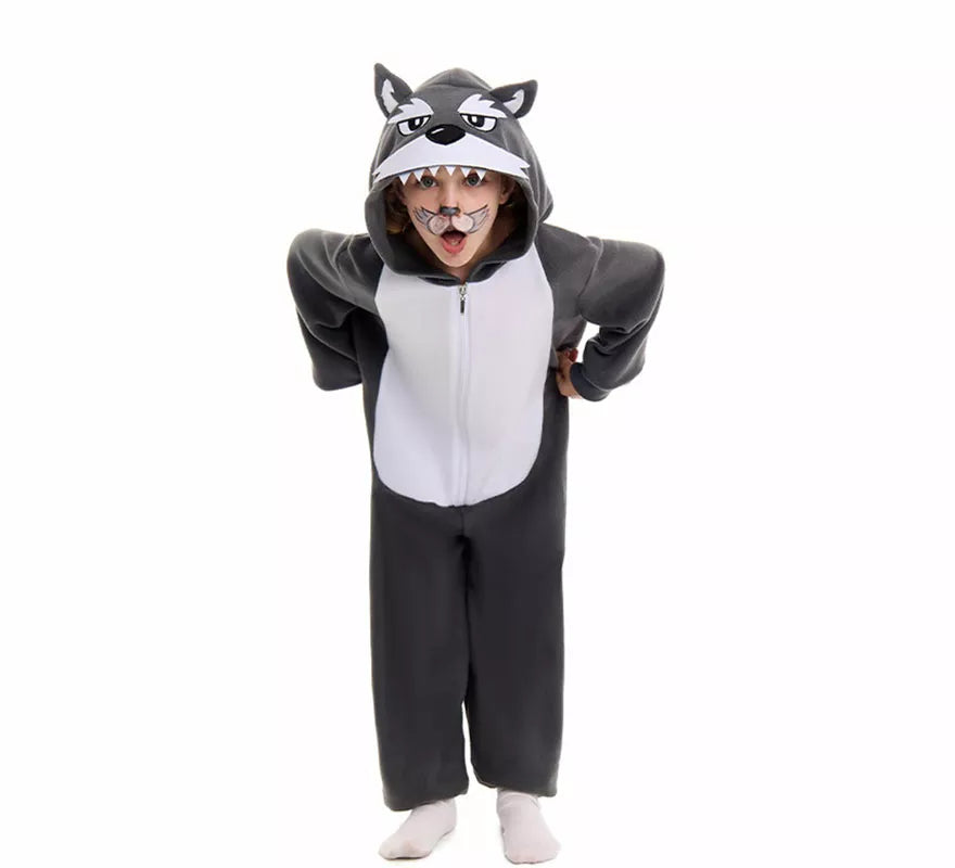 Translation missing: de.Disfraz de Lobo Gris para niños