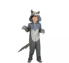 Grauer Wolf Kostüm für Kinder
