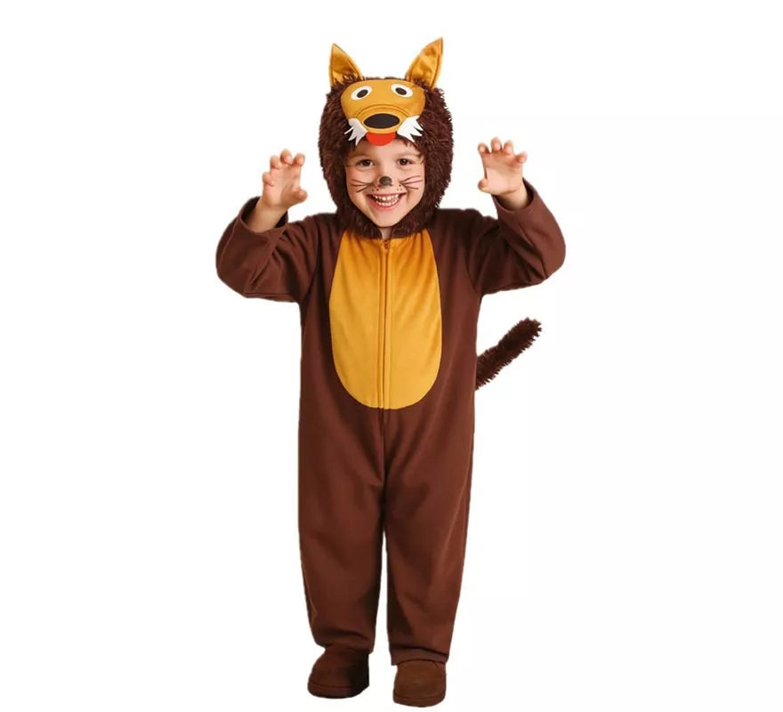 Translation missing: de.Disfraz de Lobo Marrón para Niño