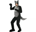 Disfraz de Lobo Peludo negro para adultos