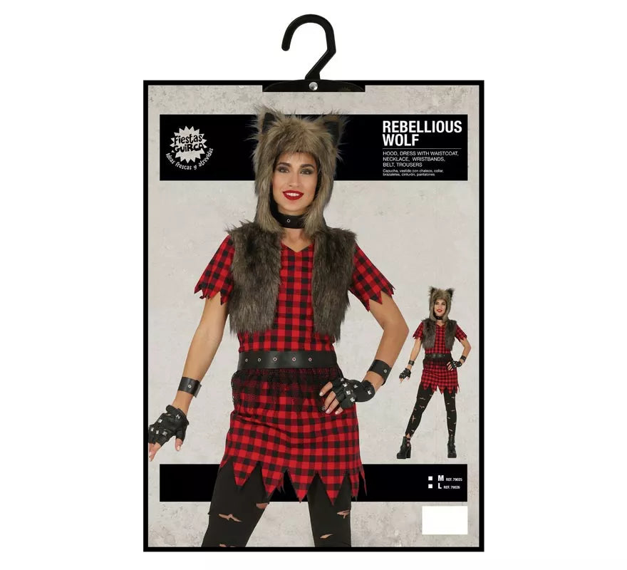 Disfraz de Lobo Rebelde para mujer