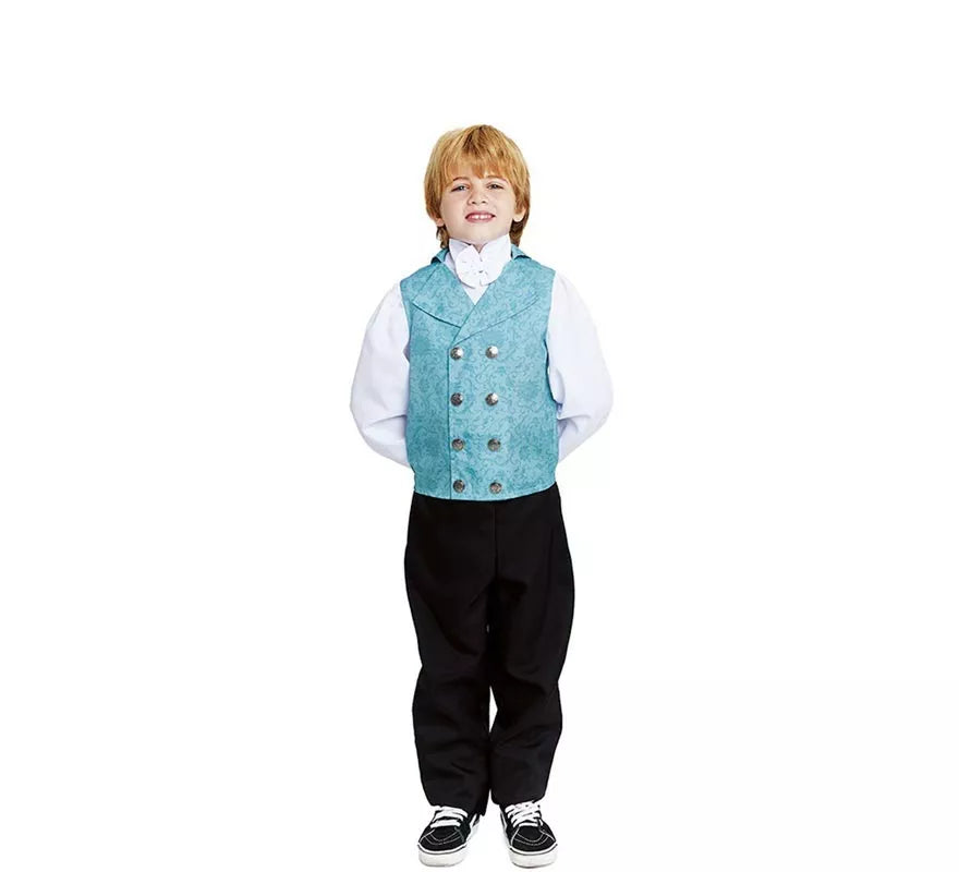 Translation missing: de.Disfraz de Lord Inglés elegante azul para niño