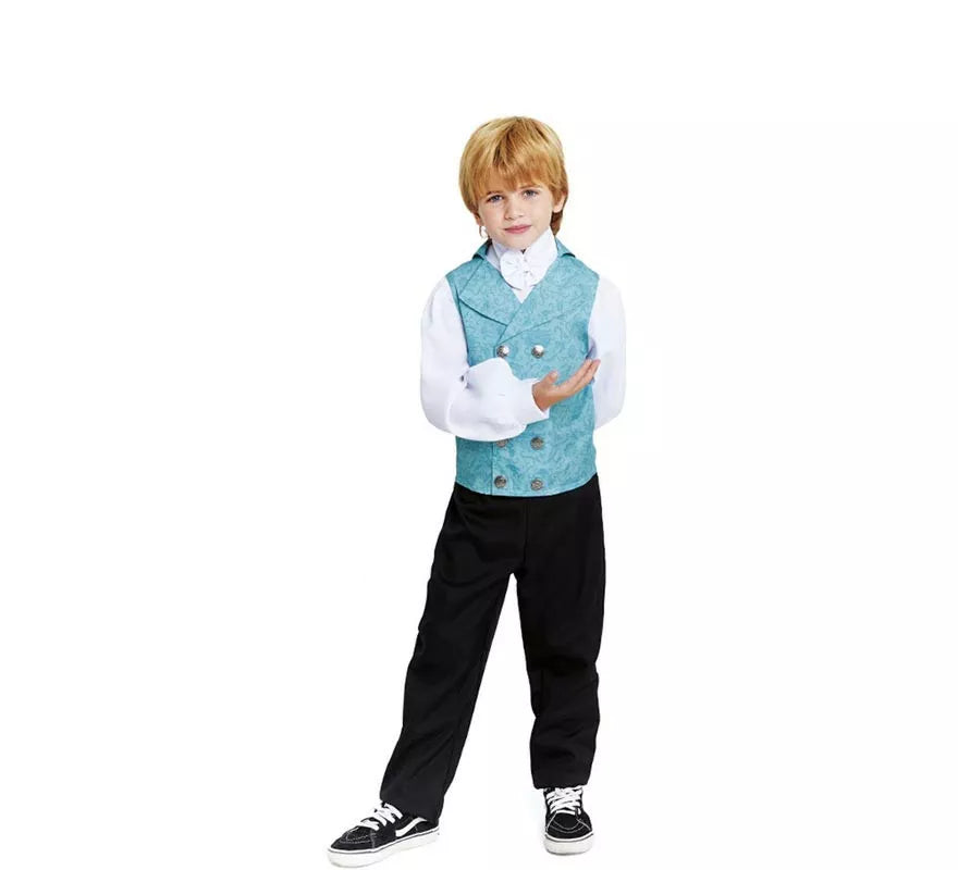 Translation missing: de.Disfraz de Lord Inglés elegante azul para niño