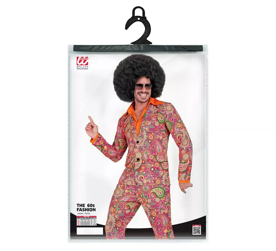 Disfraz de los años 60 Paisley para hombre
