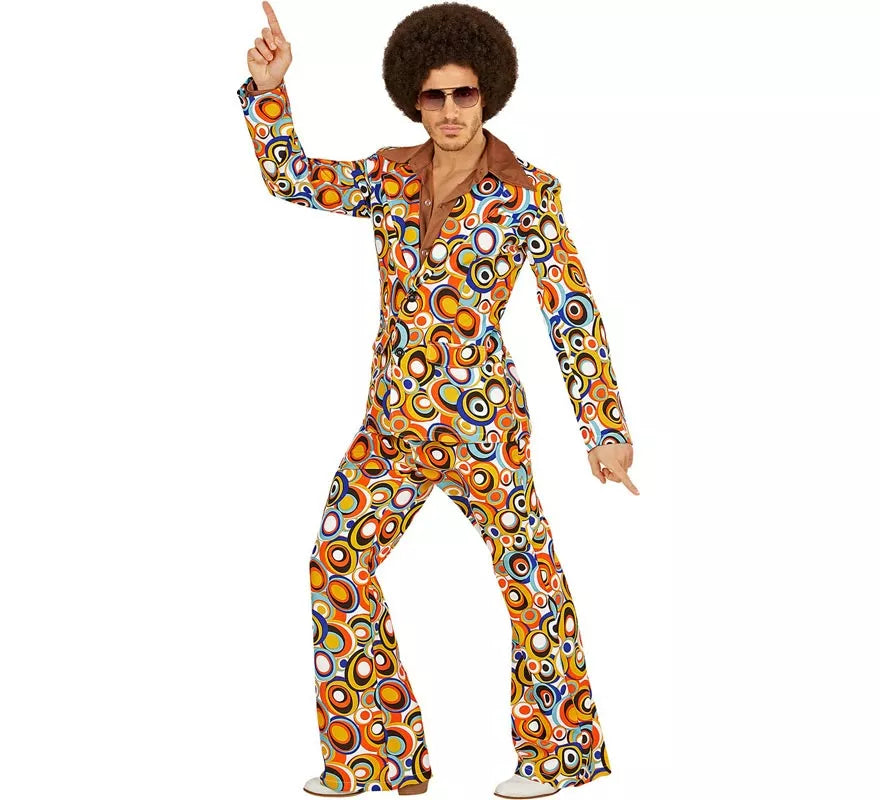 Translation missing: de.Disfraz de los años 70 Burbujas multicolor para hombre