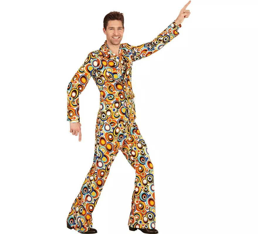 Translation missing: de.Disfraz de los años 70 Burbujas multicolor para hombre
