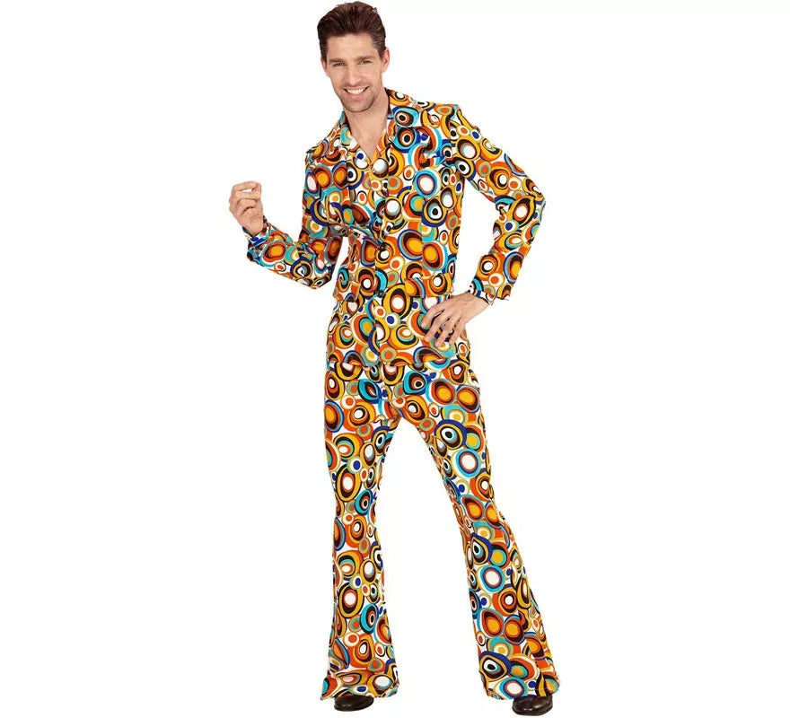 Translation missing: de.Disfraz de los años 70 Burbujas multicolor para hombre