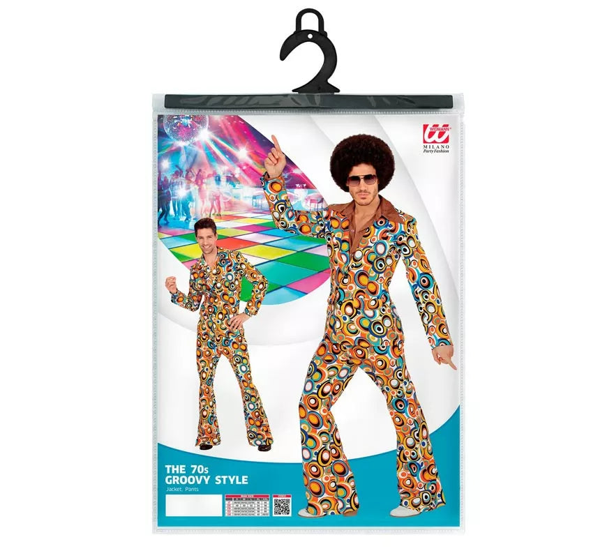 Translation missing: de.Disfraz de los años 70 Burbujas multicolor para hombre