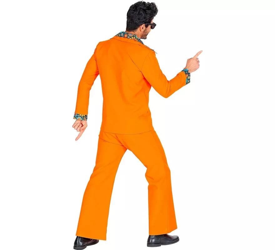 Translation missing: de.Disfraz de los años 70 Disco naranja para hombre